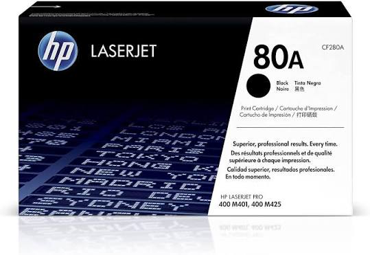 HP LaserJet 80A CF280A black print cartridge box