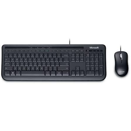 Microsoft computer keyboard shown with a mouse at SUPER TECH Jhelum